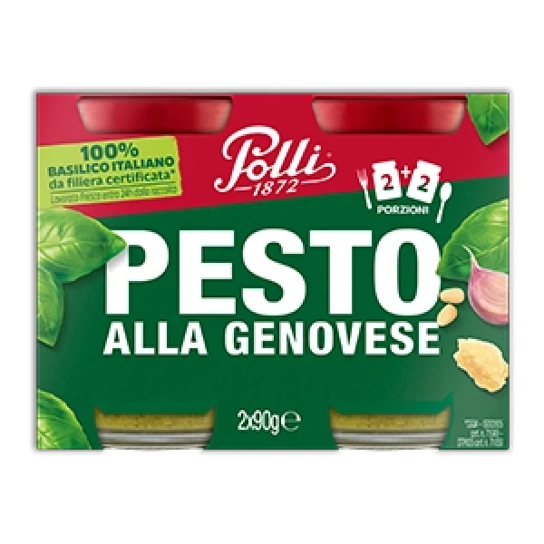 Molho Pesto Polli Genovese - 180g | Italiano. 